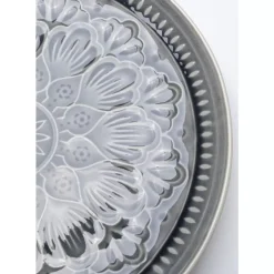 Teller Sicilia Mandala Grau O27Cm