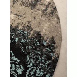 Teppich Kelim Ornament Turkis O200Cm