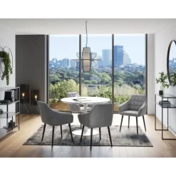 Teppich Runway Grau 170X240Cm