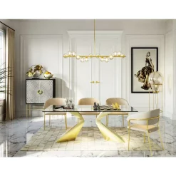 Tisch Gloria Gold 200X100Cm
