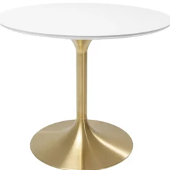 Tisch Invitation Set Weis Messing O90Cm