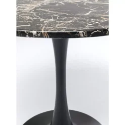 Tisch Schickeria Marmor Schwarz O80Cm