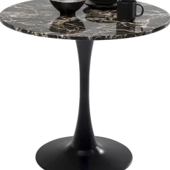 Tisch Schickeria Marmor Schwarz O80Cm