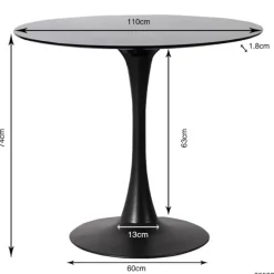Tisch Schickeria Schwarz O110