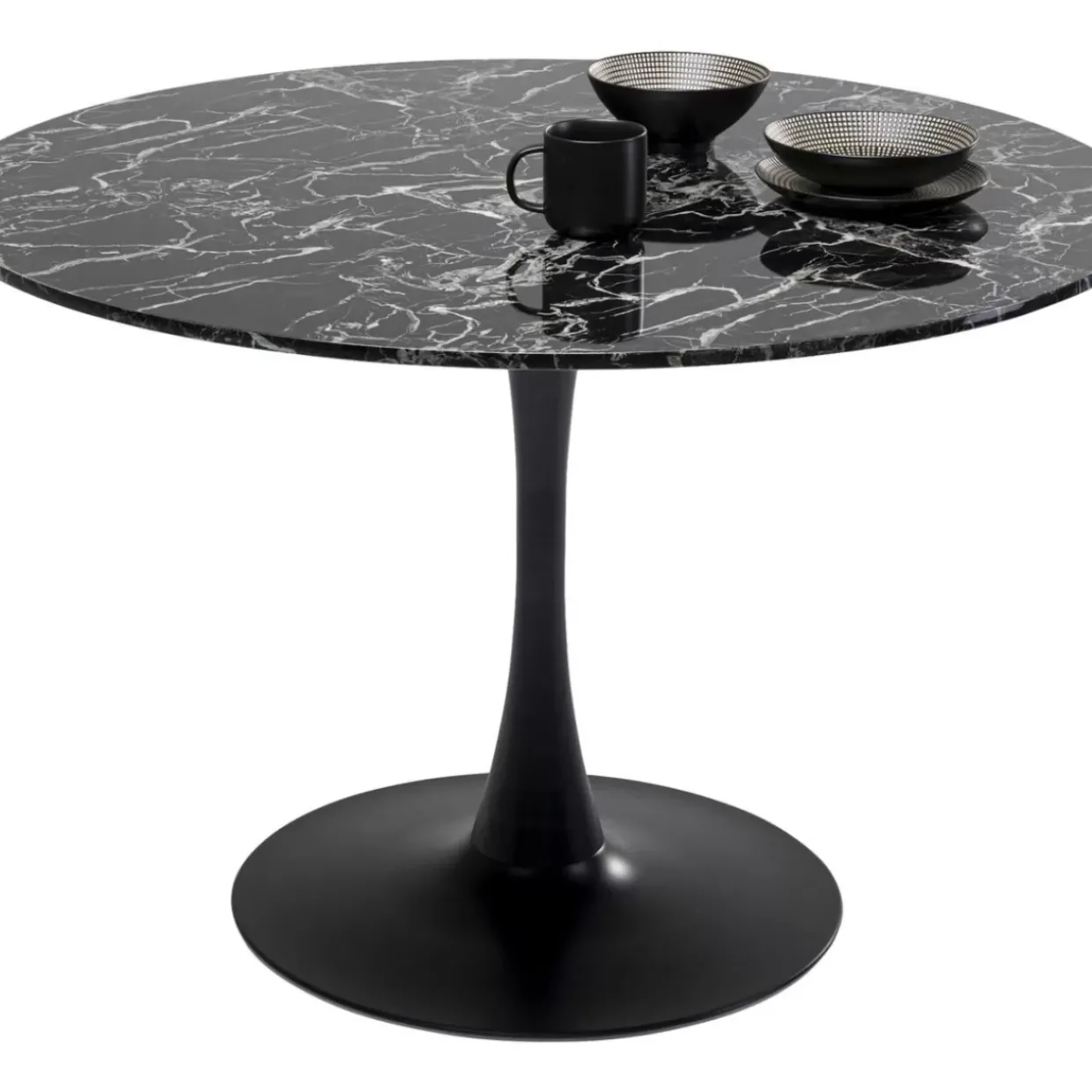 Tisch Veneto Marmor Schwarz O110Cm