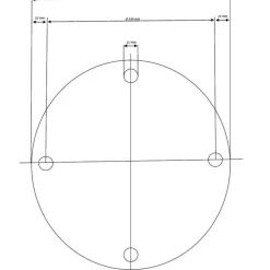 Tischgestell Invitation Black O60Cm