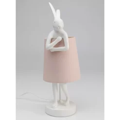 Tischleuchte Animal Rabbit Weis/Rosa 50Cm