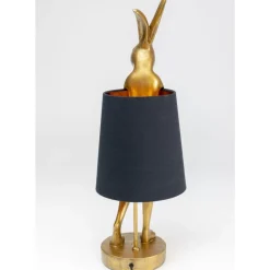 Tischleuchte Animal Rabbit Gold/Schwarz 68Cm