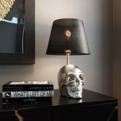 Tischleuchte Skull Crystals Front 44Cm