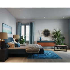 Tischleuchte Waterflow Blau