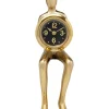 Tischuhr Sitting Man Gold 8X27Cm