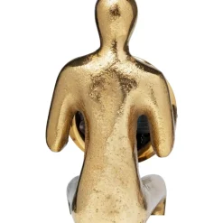 Tischuhr Sitting Man Gold 8X27Cm