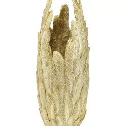 Vase Feathers Gold 80