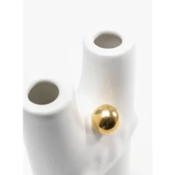 Vase Funny Teeth Weis 16Cm