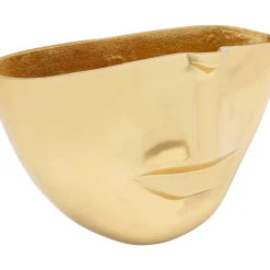 Vase Half Face Gold 38Cm
