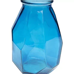Vase Origami Blau 35Cm
