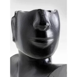 Vase Rostro Side Schwarz 27Cm