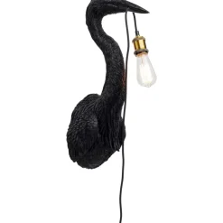 Wandleuchte Animal Heron Schwarz 26X62Cm