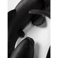 Wandobjekt School Of Koi Schwarz O160Cm