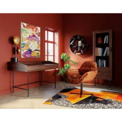 Wandregal Snail Silver Grau