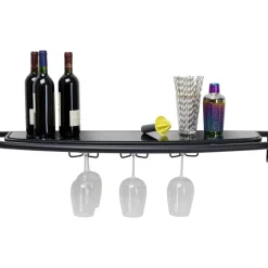 Wandregal Treviso Schwarz 120X10Cm