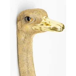 Wandschmuck Ostrich Gold