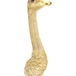 Wandschmuck Ostrich Gold