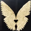 Wandschmuck Wings Gold Black 120X120Cm