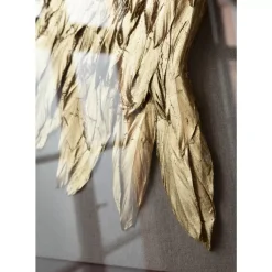 Wandschmuck Wings Gold-Weis 120X120Cm
