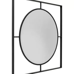 Wandspiegel Stanford Frame Matt Schwarz O90Cm