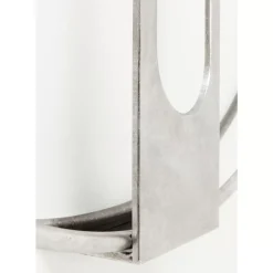 Wanduhr Clip Silber O60Cm