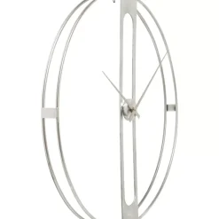 Wanduhr Clip Silber O60Cm