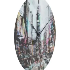 Wanduhr Glas Times Square O80Cm