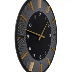 Wanduhr Lio Schwarz O60